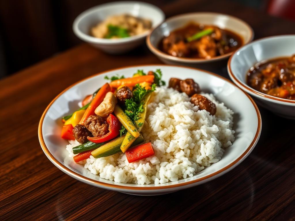 Vegetable Rice at Ayana Gardens, Mikinduri Meru
