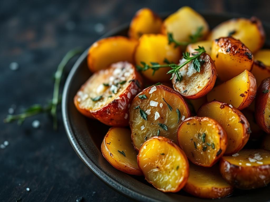Plate of Roasted Potatoes at Ayana Gardens, Mikinduri Meru